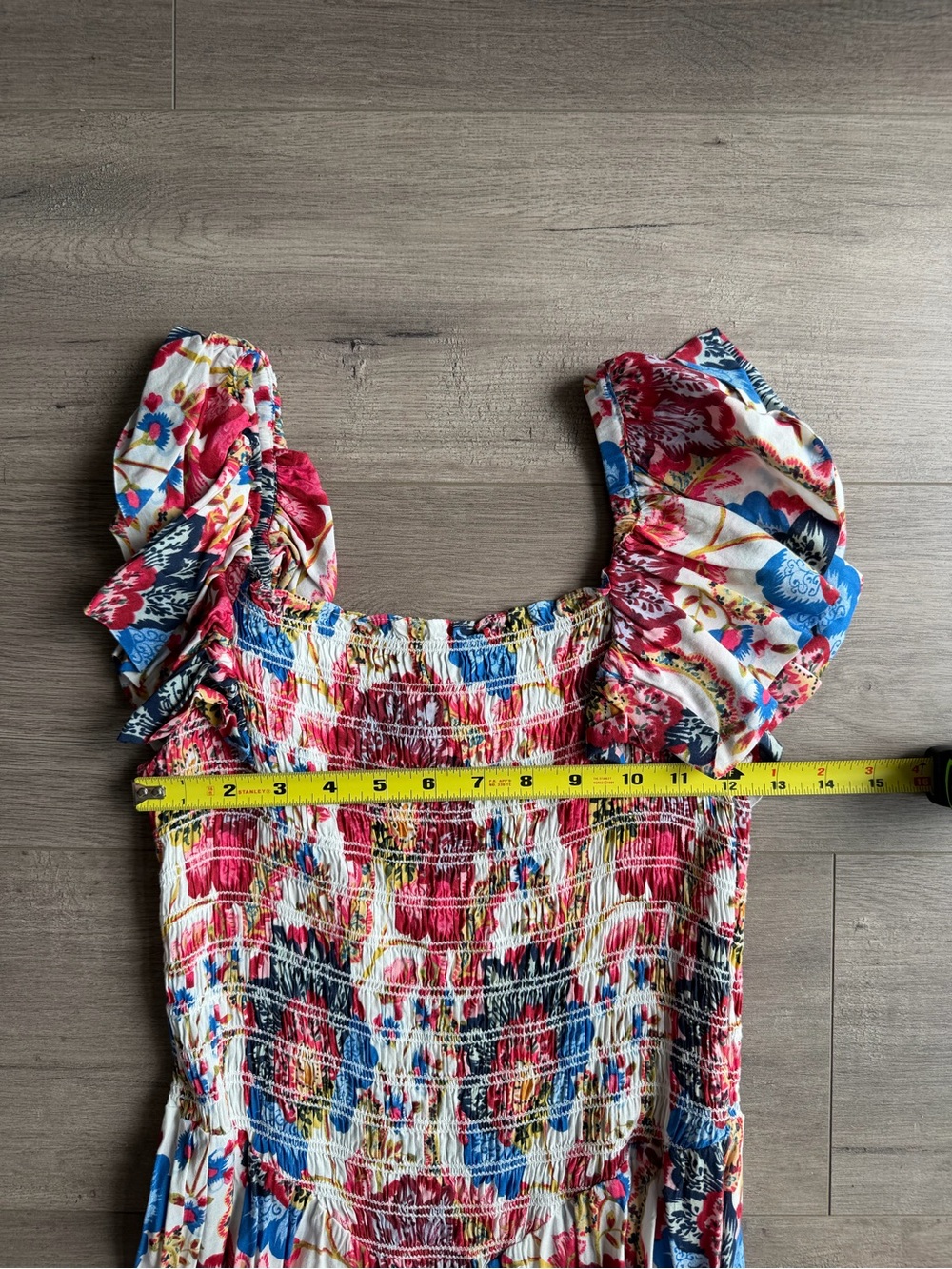 Misa Los Angeles smocked floral high low midi dress - size small - Picture 2 of 4